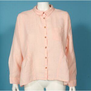HOLDING HORSES Pink Button Down Shirt